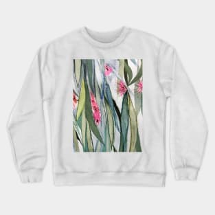 Small Pink Gum Flowers by Leah Gay Crewneck Sweatshirt